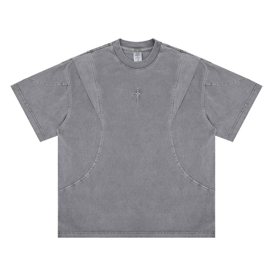 Lanhai Men's Clothing 2025 Fabric round Neck T-shirt F245
