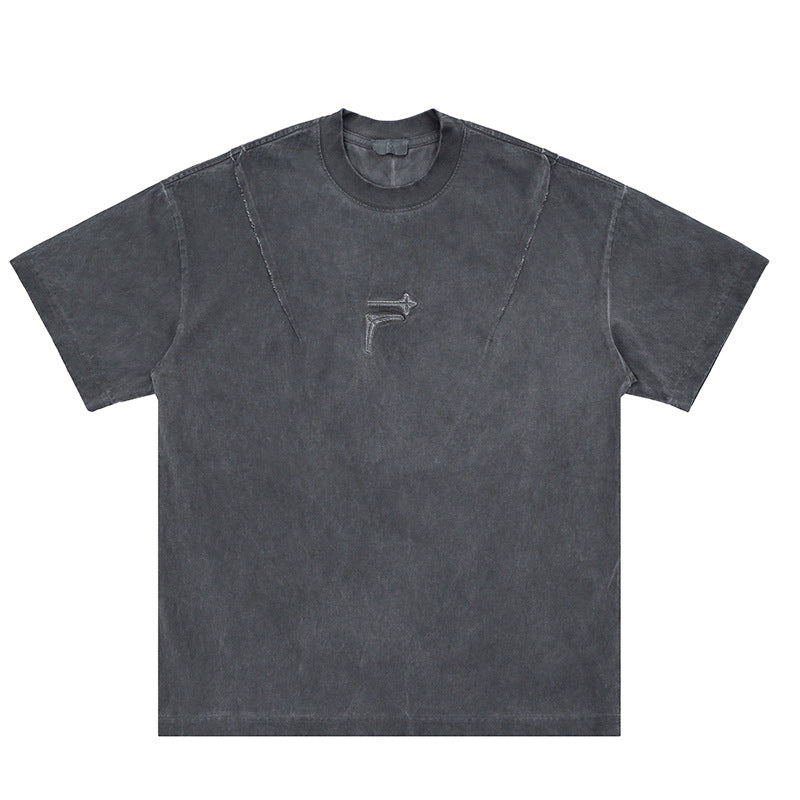 Men's soup | embroidered crew neck t-shirt f036