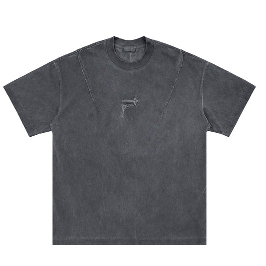 Men's soup | embroidered crew neck t-shirt f036