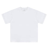 Flat lay of a 100% Cotton Customizable Graphic Multi-Color Solid T-Shirt in vibrant color options
