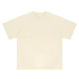 Flat lay of a 100% Cotton Customizable Graphic Multi-Color Solid T-Shirt in vibrant color options