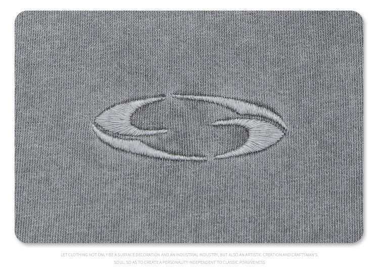 Sup Men's Clothing | Cropped Logo Embroidered T-shirt  F093