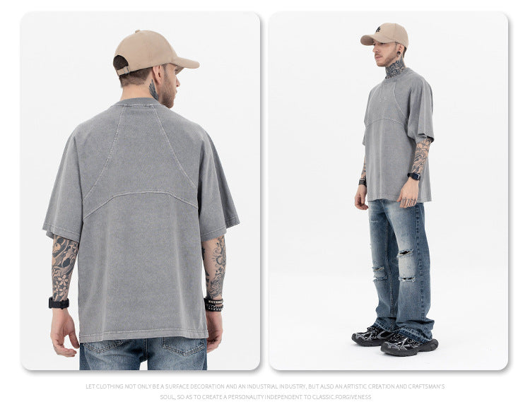 Sup Men's Clothing | Cropped Logo Embroidered T-shirt  F093