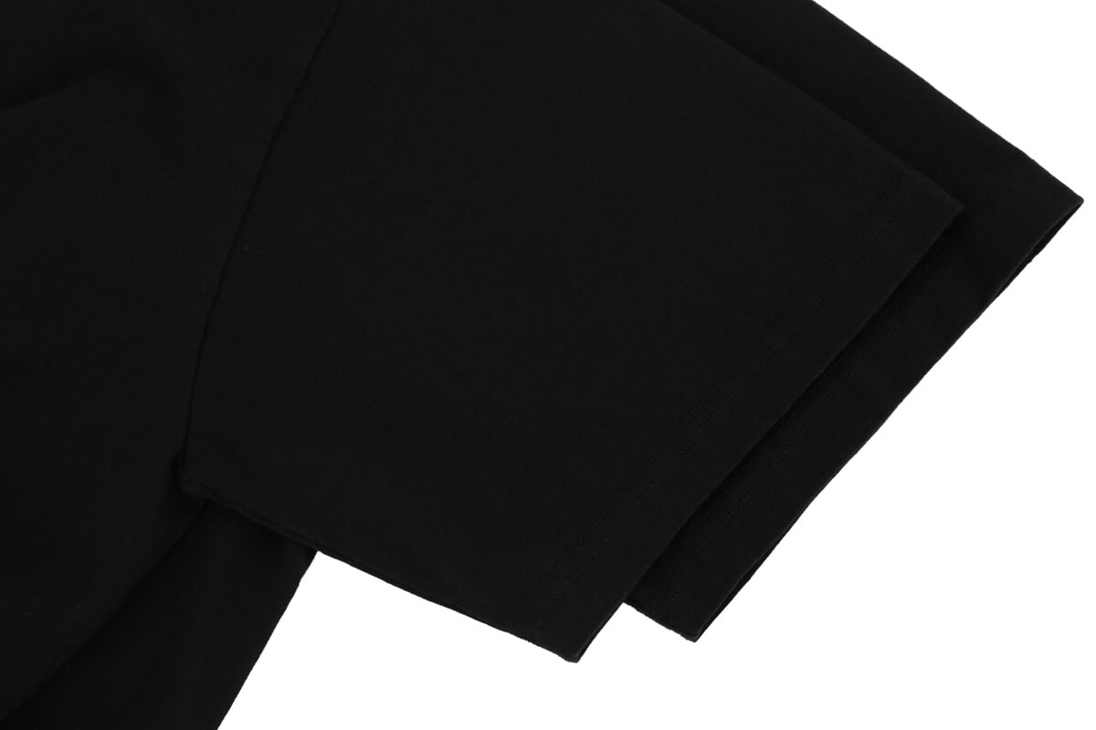 300G-Heavy-Black-Color-Small-Collar-T-Shirt-2
