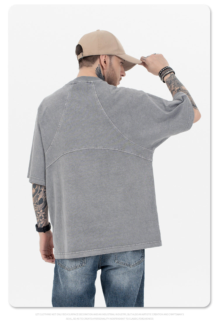 Sup Men's Clothing | Cropped Logo Embroidered T-shirt  F093