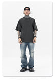 Sup Men's Clothing | Cropped Logo Embroidered T-shirt  F093