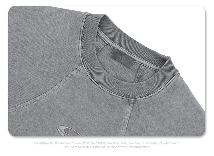 Sup Men's Clothing | Cropped Logo Embroidered T-shirt  F093