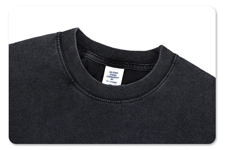 Round neckline detail on Beauty And The Beast Vintage T-Shirt
