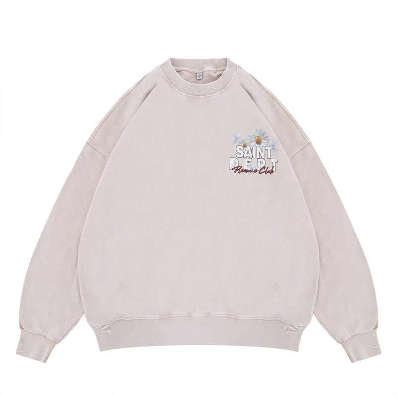 Flat Lay of a vintage floral graphic sweatshirt