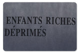 Front logo detail of enfants riches deprimes vintage washed classic logo graphic t-shirt.