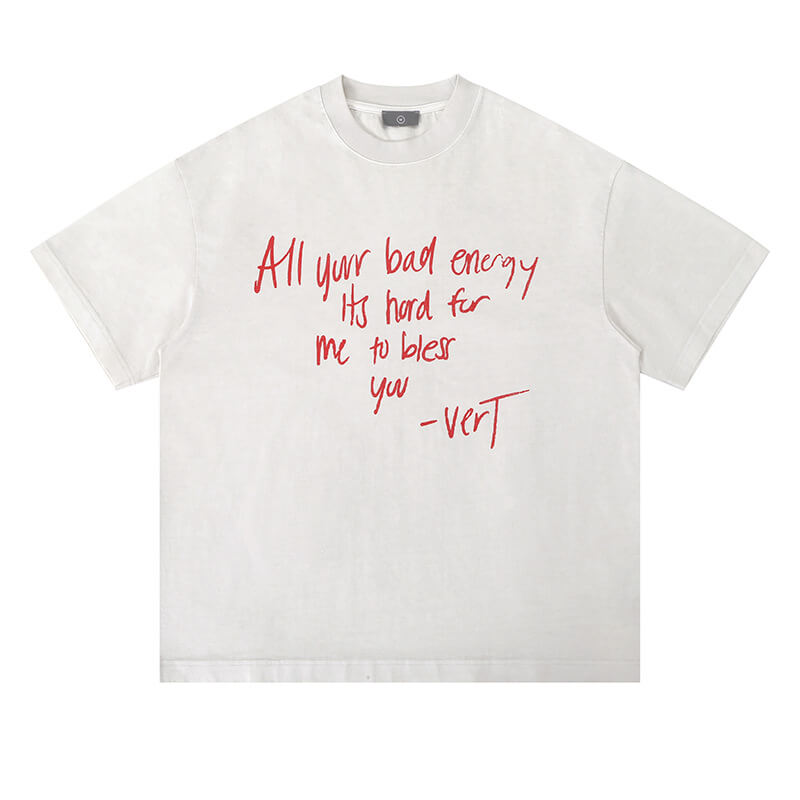Flat lay view of future sorry album rap graphic t shirt.