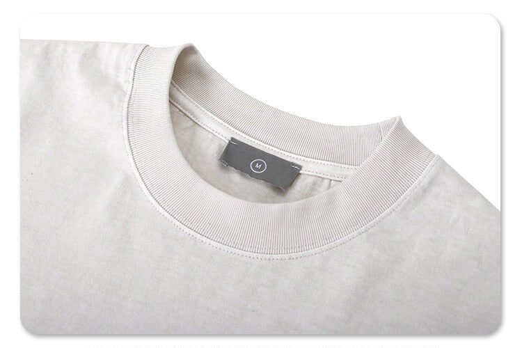 Close-up of neckline detail on future sorry album rap graphic t shirt.