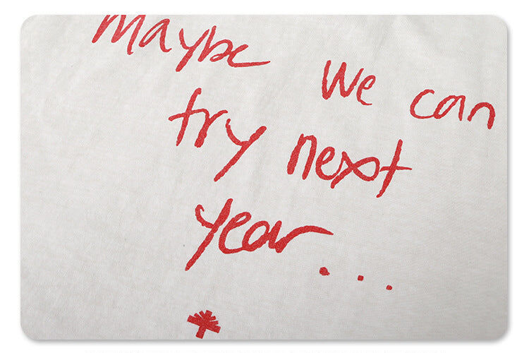 Close-up of lyric design detail on future sorry album rap graphic t shirt.