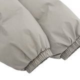 Sleeve detail of g9 harrington winter stand collar padded jacket.