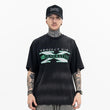 Model wearing Generation X graphic T-shirt front view