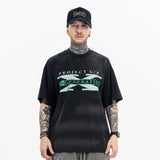 Model wearing Generation X graphic T-shirt front view