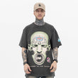 Male model wearing Hip Hop Graphic T-Shirt front view