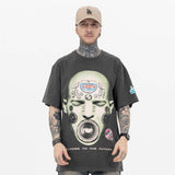 Male model wearing Hip Hop Graphic T-Shirt front view