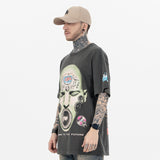 Side view of Hip Hop Graphic T-Shirt worn by male model