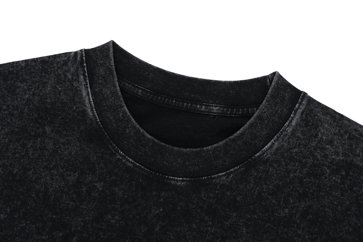 Qlacw washed and distressed custom sweatshirt 6-colors L008