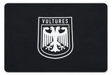 Graphic detail of kanye west vultures graphic t-shirt.