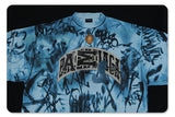 Graphic print detail of one more tee vintage street graffiti graphic t-shirt.