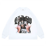 Flat lay of a 'QLACW' personalized logo soft pure cotton long sleeve T-shirt