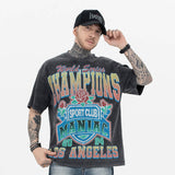 Model wearing Sport Club Champions Graphic T-Shirt front view