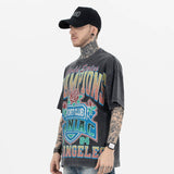 Side view of model wearing Sport Club Champions Graphic T-Shirt