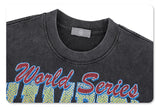 Close-up of classic round neckline on Sport Club Champions T-Shirt