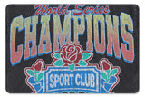Close-up of crackle-effect graphic on Sport Club Champions T-Shirt