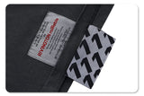 Faux pocket and fabric stitching detail on Paul Laffoley graphic T-shirt