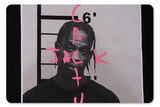 Back design detail of travis scott look mom i can fly t-shirt.