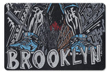 Close-up of front basketball graphic print on Vintage Fun Black Basketball Graphic T-Shirt.