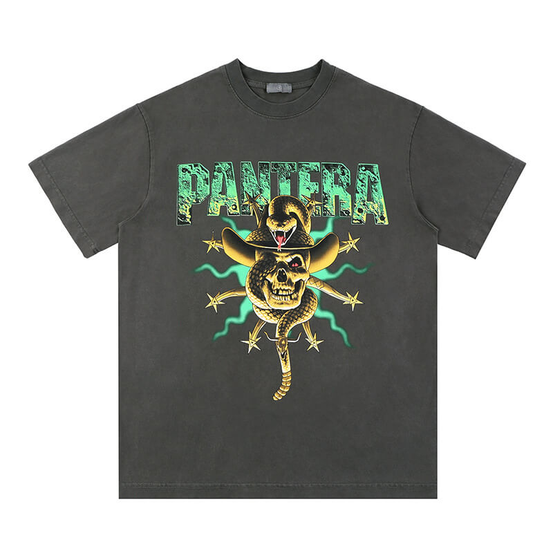 Vintage Medusa T-Shirt flat lay design