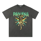 Vintage Medusa T-Shirt flat lay design