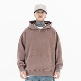 Vintage Washed Custom Graphic Solid Color Hoodie