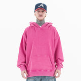 Vintage Washed Custom Graphic Solid Color Hoodie