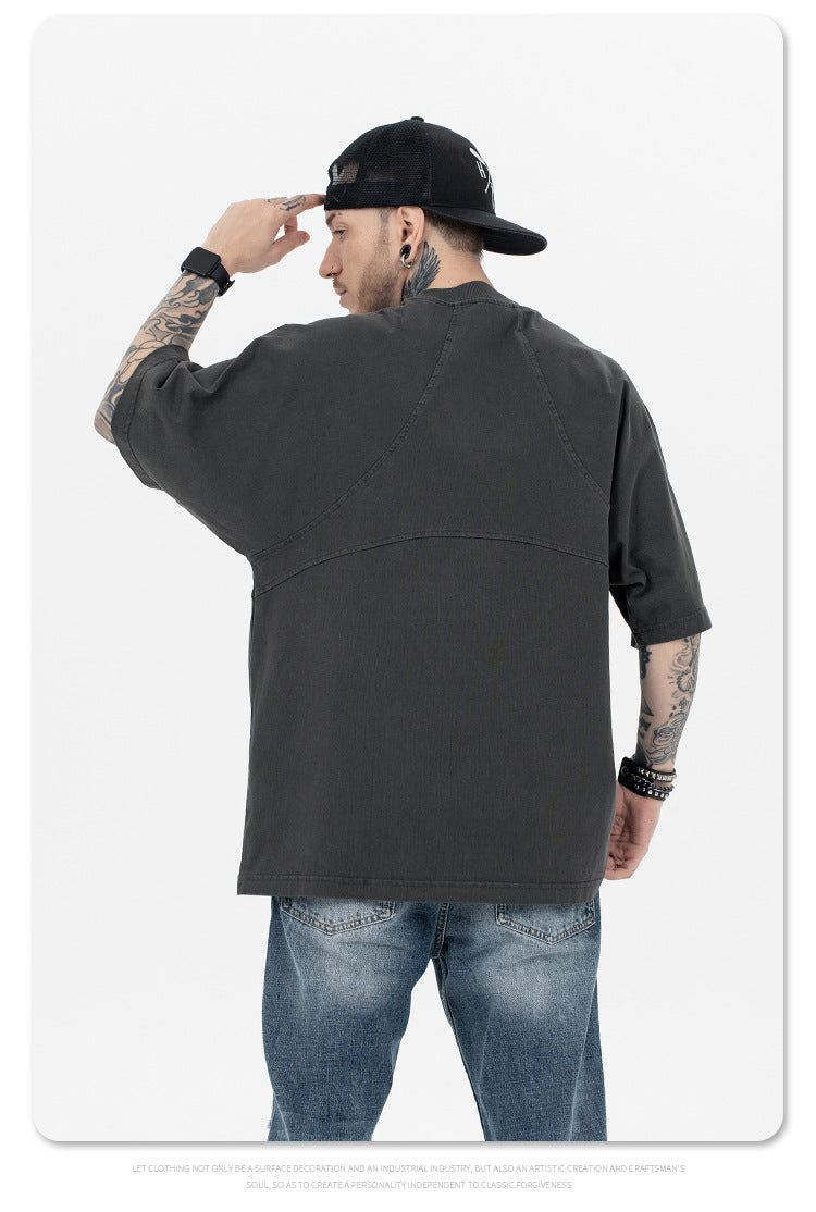 Sup Men's Clothing | Cropped Logo Embroidered T-shirt  F093