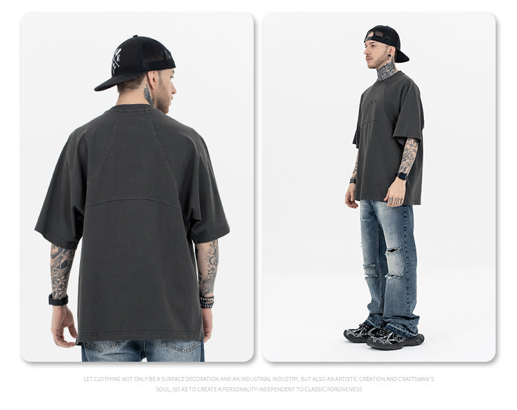 Sup Men's Clothing | Cropped Logo Embroidered T-shirt  F093