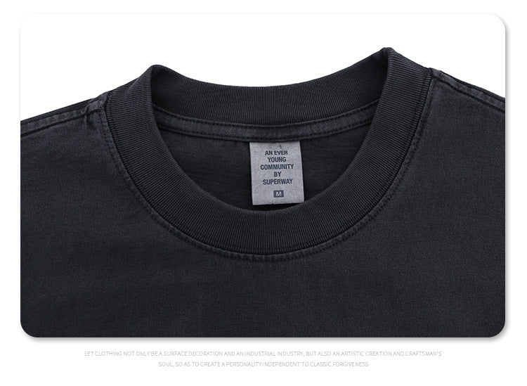 Lanhai Men's Clothing 2025 Fabric round Neck T-shirt F245