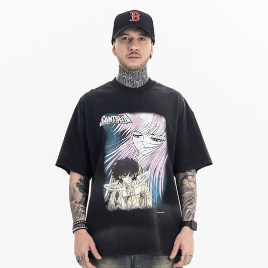Saint Seiya Athena And Sagittarius Graphic T-Shirt