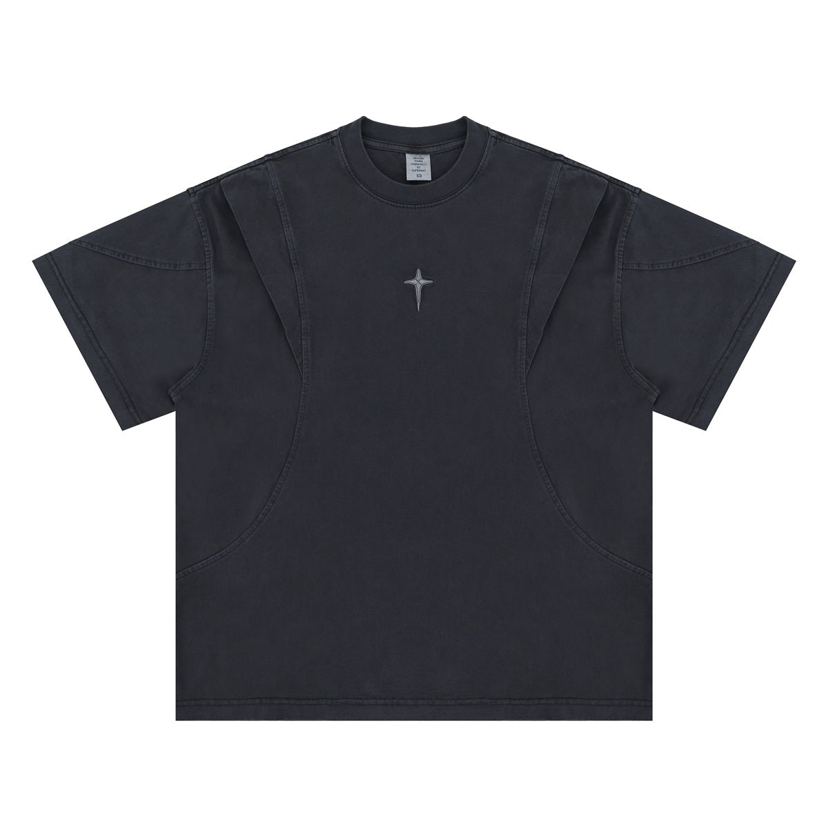 Lanhai Men's Clothing 2025 Fabric round Neck T-shirt F245